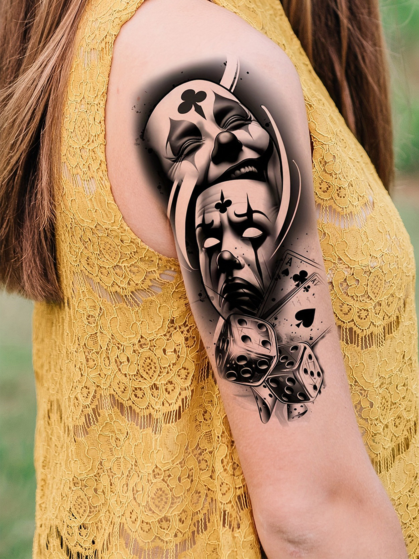 Hickano Rebellious Style Tattoo Stickers